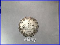 Canadian 1948 silver dollar coin