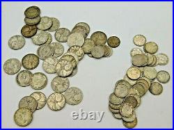 Canadian Silver Coin Lot George VI 42 Dimes 32 Quarters Inc 1 1939 1 1947