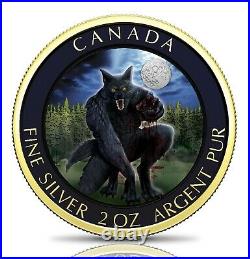 Canadian Werewolf FULL MOON EDITION 2 oz. 9999 silver coin Germania Mint