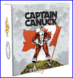 Captain Canuck canada 2018 $20 1 oz. Pure Silver Coloured Coin
