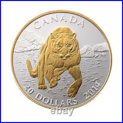 Cougars 2014 Canada $20 Fine Silver 3-Coin Set