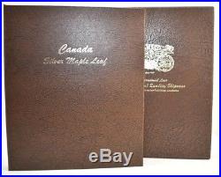 DANSCO 7215 COIN ALBUM With 1 OZ. 999 CANADA SILVER MAPLE LEAFS 1988-2012 36 COINS