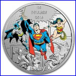 DC Comics Originals The Trinity 1oz silver coin Canada 20 dollars 2016 20$
