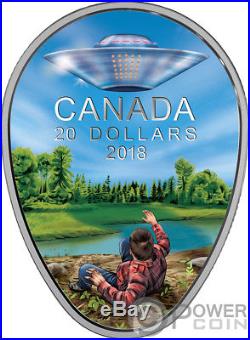 FALCON LAKE INCIDENT Unexplained Phenomena 1 Oz Silver Coin 20$ Canada 2018