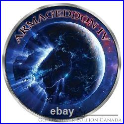 GRIM REAPER Death Maple Leaf Armageddon 4 1 Oz Silver Coin 5$ Canada 2021