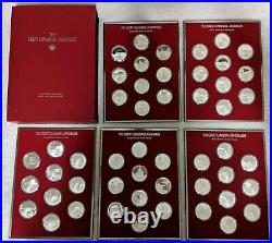 Great Canadian Landmarks Collectible Sterling Silver Coin Set 50x History 62.5oz