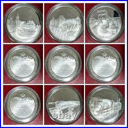 Great Canadian Landmarks Collectible Sterling Silver Coin Set 50x History 62.5oz