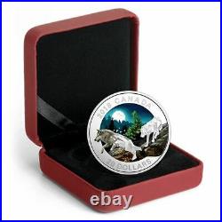 Grey Wolves Geometric Fauna Series 2018 $20 1 Oz Fine Silver Coin Rcm