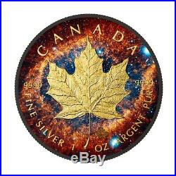 HELIX NEBULA Maple Leaf Space Collection 1 Oz Silver Coin 5$ Canada 2016