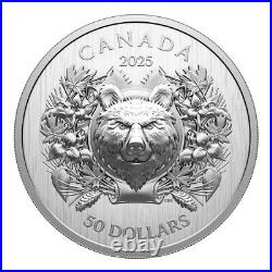 HERALDIC BEAR EHR/UHR Fine Silver Coin $50 Canada