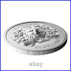 HERALDIC BEAR EHR/UHR Fine Silver Coin $50 Canada