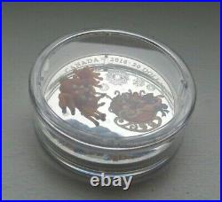 Holiday Reindeer Pure Silver 1 Oz. Coin Murano Glass