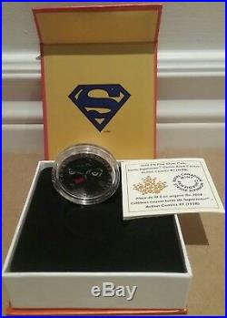 Iconic Superman Comic Book Covers 1938 Action 2014 $10 Silver Proof Coin Canada