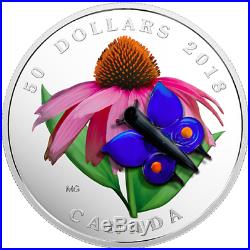 Ladybug2018 3Coins Set Murano Best 3 $50 5OZ Silver Proof Canada Bee Butterfly