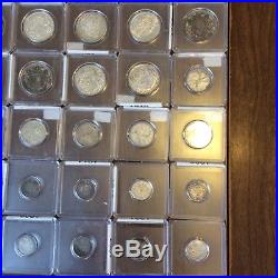 Large Canada Silver Coin Collection/lot Dollars/halves/dimes/5 Cent