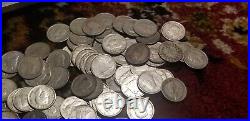 Lot Of 100 Canada Silver 10 Cent Coins From 1930's To 40's Rare Collection