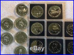 Lot Of 17 Canadian Silver Dollars $1 Coins 1974-1993 Proof Uncirculated Canada