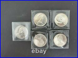 Lot Of 20 1958-1967 Canada Silver 1$ One Dollar Coins Silver
