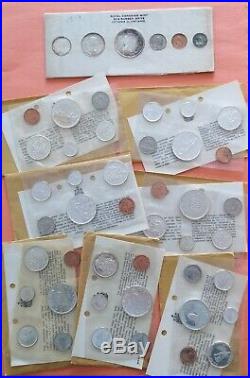 Lot Of 8 Silver Coins Sets Canada Proof Like Royal Mint Sets