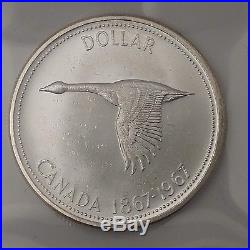 Lot of 10 1967 Canada Silver Dollars 1867-1967 Goose Coins #coinsofcanada