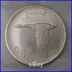 Lot of 10 1967 Canada Silver Dollars 1867-1967 Goose Coins #coinsofcanada