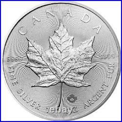 Lot of 10 2020 $5 Silver Canadian Maple Leaf 1 oz Brilliant Uncirculated