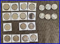 Lot of 21 1964-1966 Canada Silver Dollar Coins