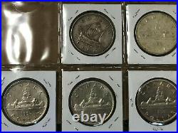 Lot of Canada silver dollars 23 pieces of different years, nice coins