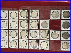 Lot of Canada silver dollars 25 pieces of different years, nice coins