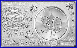 MAPLE LEAF 30th Anniversary 1 Oz Silver Coin 2 Oz Set Canada 2018