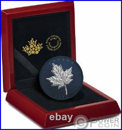 MAPLE LEAF Blue Rhodium 5 Oz Silver Coin 50$ Canada 2022