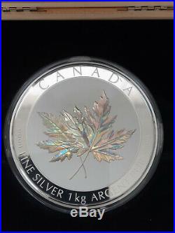MAPLE LEAF FOREVER 1 Kg Kilo Silver Coin Proof 250$ Canada 2015 Low Mintage