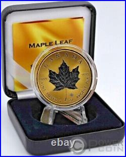 MAPLE LEAF Space Gold Edition 1 Oz Silver Coin 5$ Canada 2022
