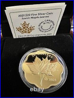 Masters Club Exclusive? Pure Silver Coin Iconic Maple Leaves 2021