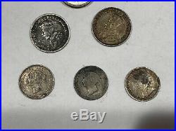 Mixed Silver Canada Coin (52 Coins)Lot 25 Cents 10 Cents And 5cents Coins