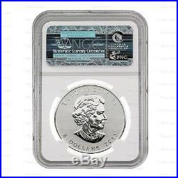 New 2013 Canadian Silver Maple Leaf, Snake Privy Mark 1oz NGC SP69 Graded Coin