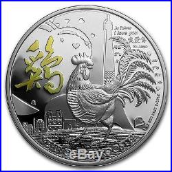 Niue 2017 1 OZ Silver Proof Coin- Lunar Year of the Rooster