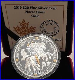ODIN 2019 Norse Gods $20 1OZ Pure Silver Proof Coin Canada
