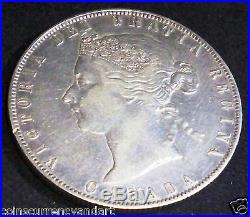 Obverse 2,1888 Canada 50 Cents Silver. Queen Victoria Glorious Coin