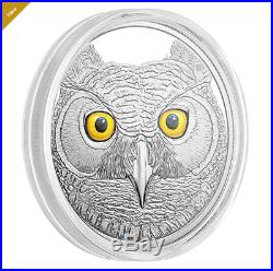 Pure Silver Glow-in-the-Dark 3-Coin Series In The Eyes of Canada's Wildlife