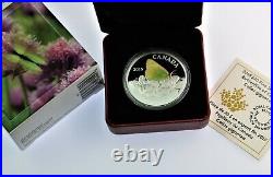 RARE 2015 Canadian 1 oz. 9999 silver Butterfly Color Proof coin with COA & OGP