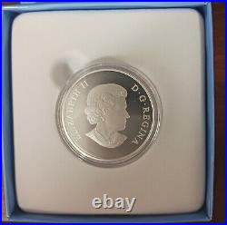 RCM $100 2014 1OZ Pure Silver Proof Coin Canada. MAJESTIC BALD EAGLE