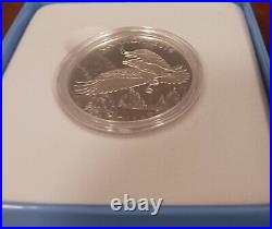 RCM $100 2014 1OZ Pure Silver Proof Coin Canada. MAJESTIC BALD EAGLE