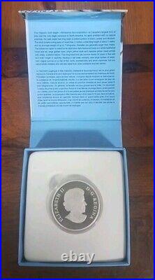 RCM $100 2014 1OZ Pure Silver Proof Coin Canada. MAJESTIC BALD EAGLE