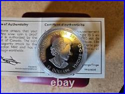 RCM $15 3/4oz silver coin in the eyes the Lynx in a case n capsule with COA