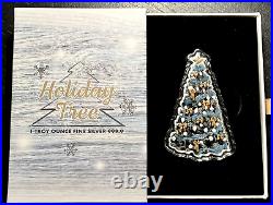 Rare! 2021 $2 Pure Silver Coin Holiday Christmas Tree- Only 2021 Issue