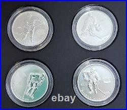 Rcm 2005 Hockey Legengs Of The Montreal Canadiens Four Silver Coin Set