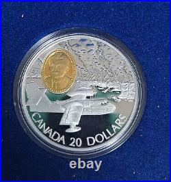 Rcm Powered Flight In Canada Beyond Wwii Cl-215 Canadair 20$ Silver Coins