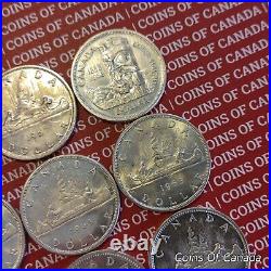 Roll Of 20 1939-1967 Canada Silver Dollars $20 Face Value 12 oz #coinsofcanada