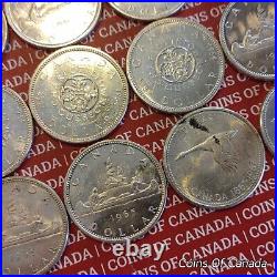 Roll Of 20 1939-1967 Canada Silver Dollars $20 Face Value 12 oz #coinsofcanada